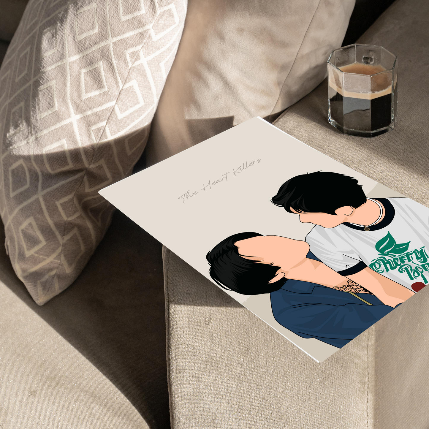 The Heart Killers - BL Fanart Print | First Khaotung x Kant Bison | Thai bl merch