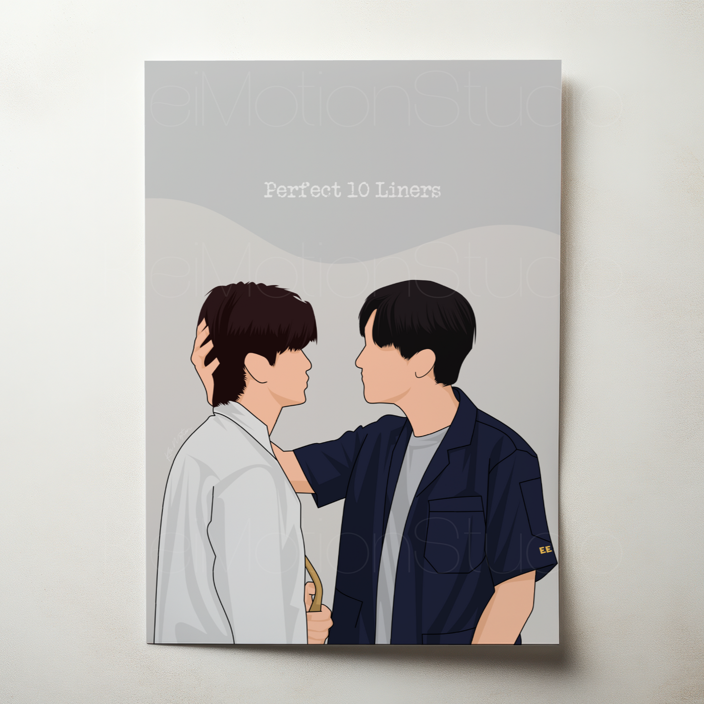 Perfect 10 Liners - BL Fanart Print | Junior Mark x Faifa Wine | Thai bl merch
