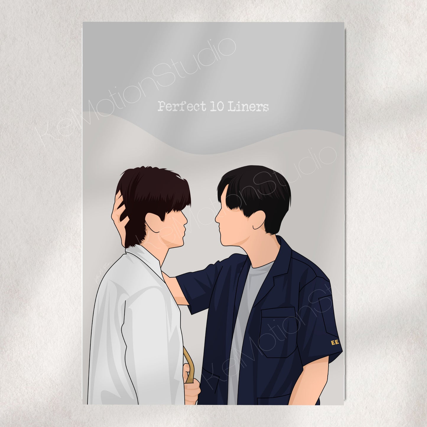 Perfect 10 Liners - BL Fanart Print | Junior Mark x Faifa Wine | Thai bl merch