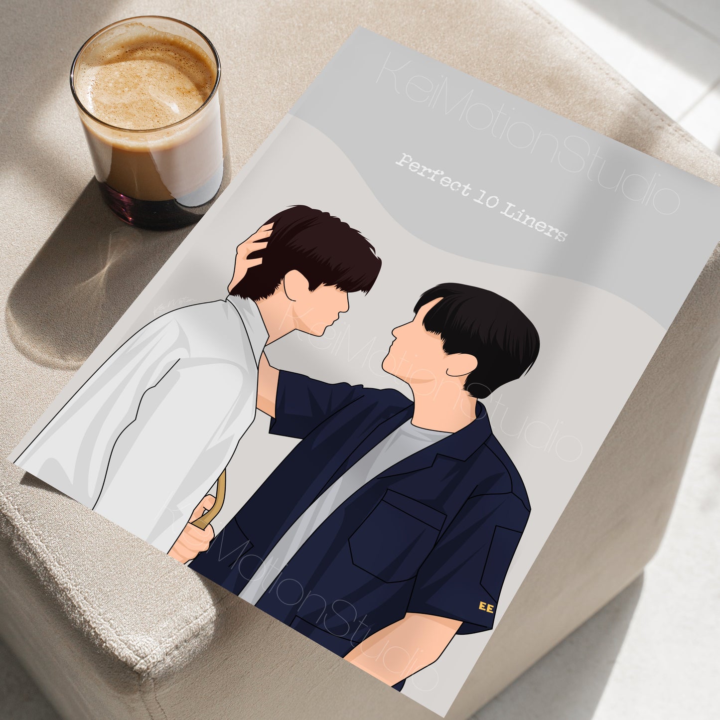 Perfect 10 Liners - BL Fanart Print | Junior Mark x Faifa Wine | Thai bl merch