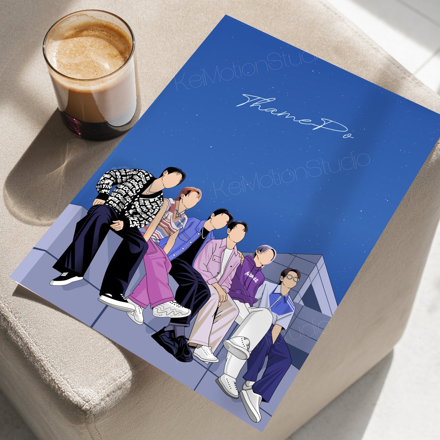 ThamePo - BL Fanart Print | William Est x LYKN | Thai bl merch
