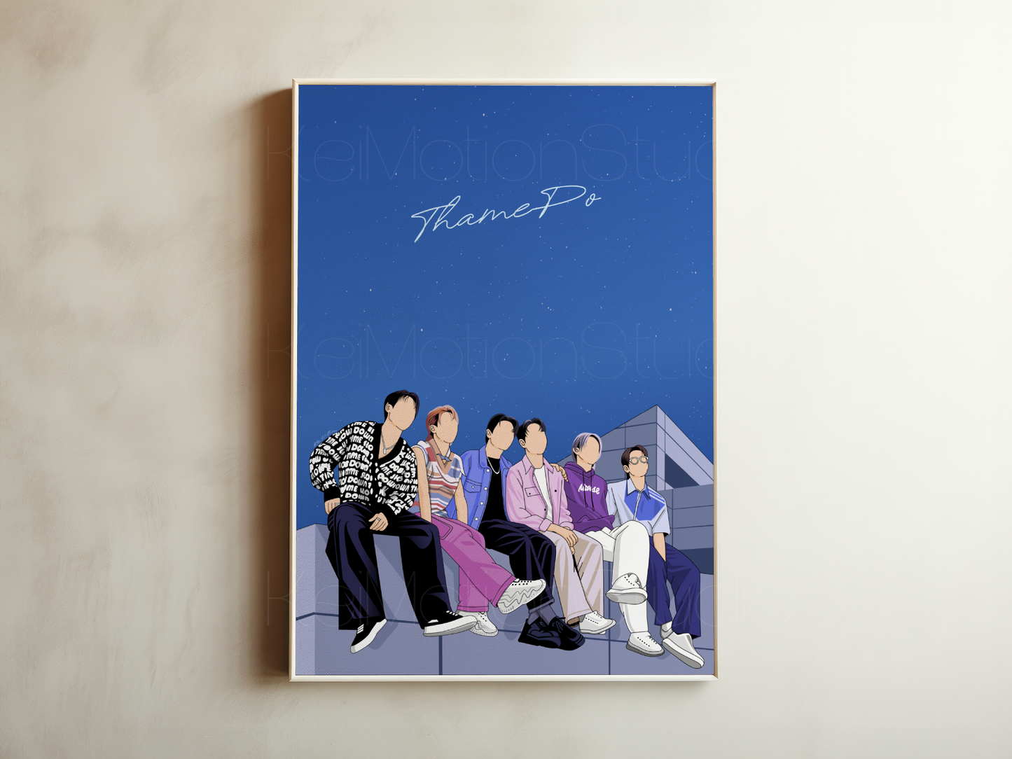 ThamePo - BL Fanart Print | William Est x LYKN | Thai bl merch