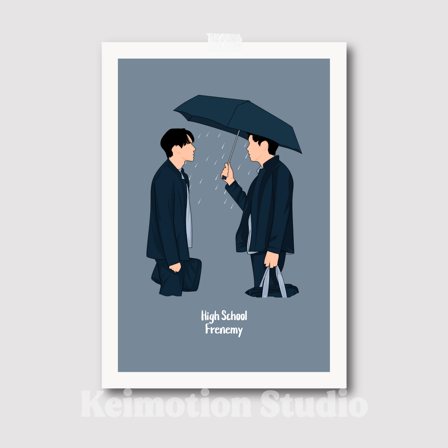 High School Frenemy - BL Fanart Print | Sky Nani | Thai bl merch
