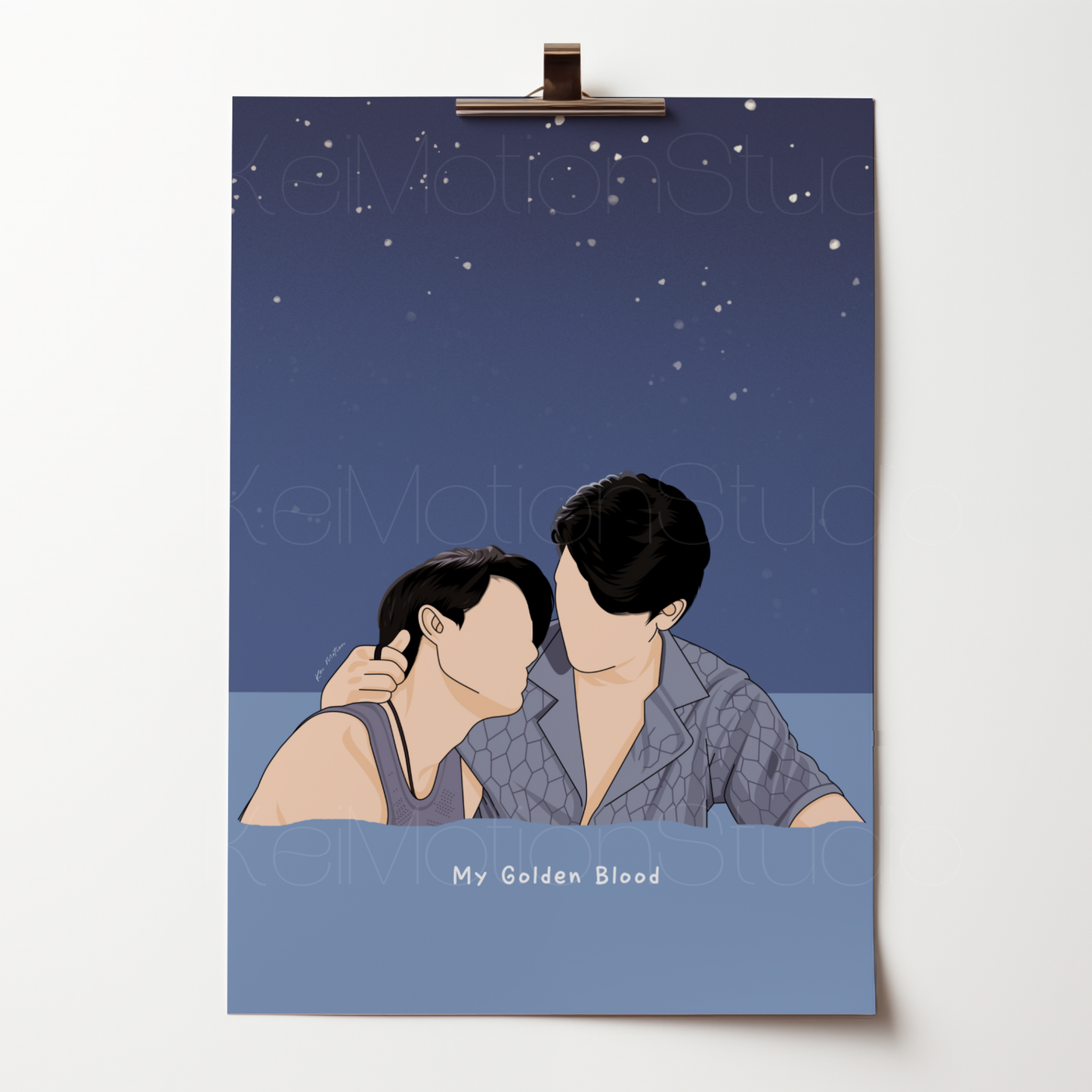 My Golden Blood - BL Fanart Print | Joss Gawin x Mark Tong | Thai bl merch