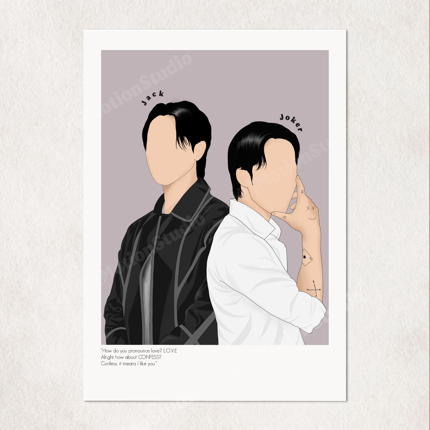 BL Fanart Poster – 'Jack & Joker: U Steal My Heart!' Print