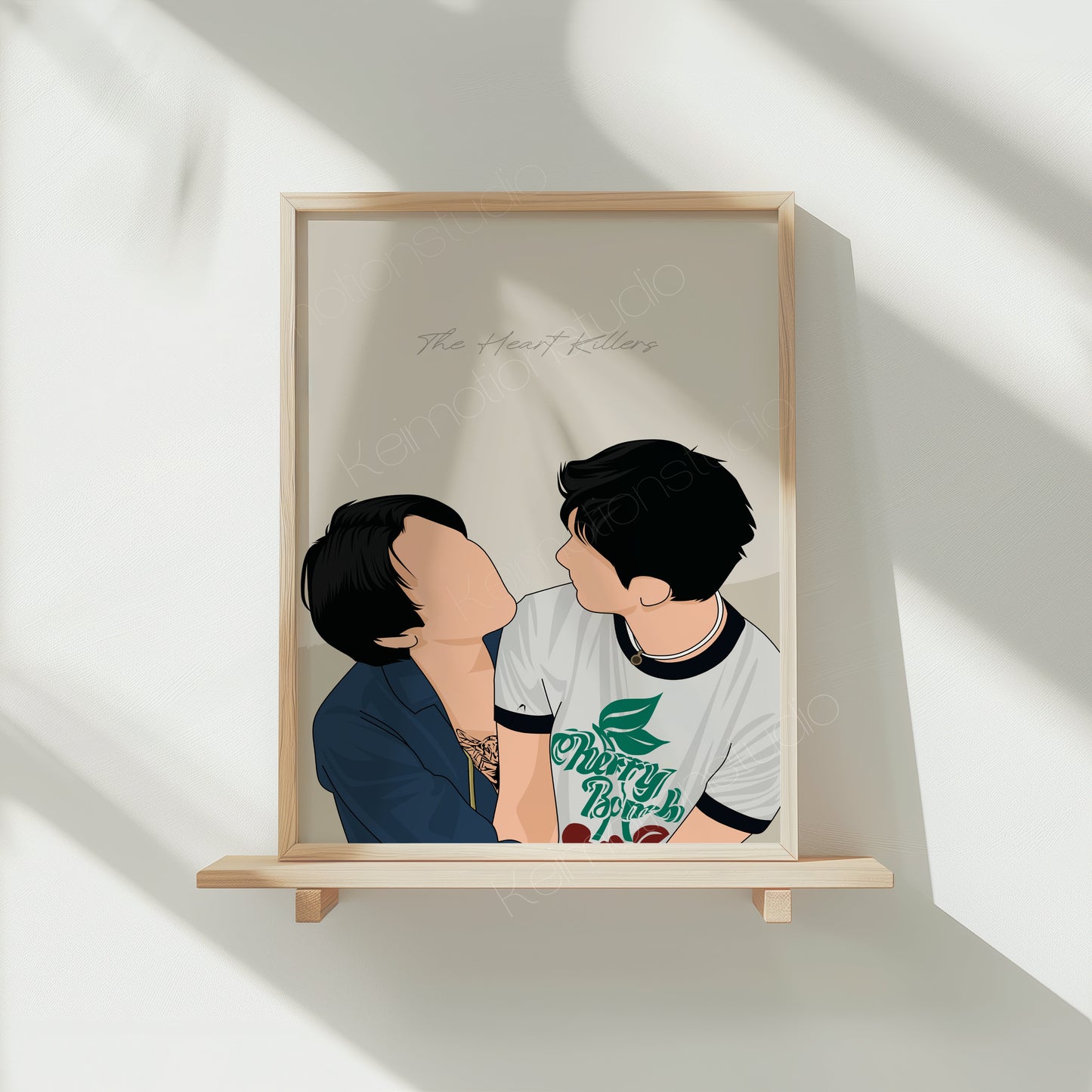 The Heart Killers - BL Fanart Print | First Khaotung x Kant Bison | Thai bl merch