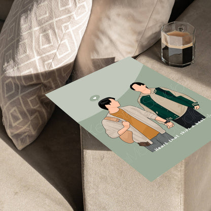 ThamePo: Heart that skips a beat - BL Fanart Print | WilliamEst x ThamePo | Thai bl merch