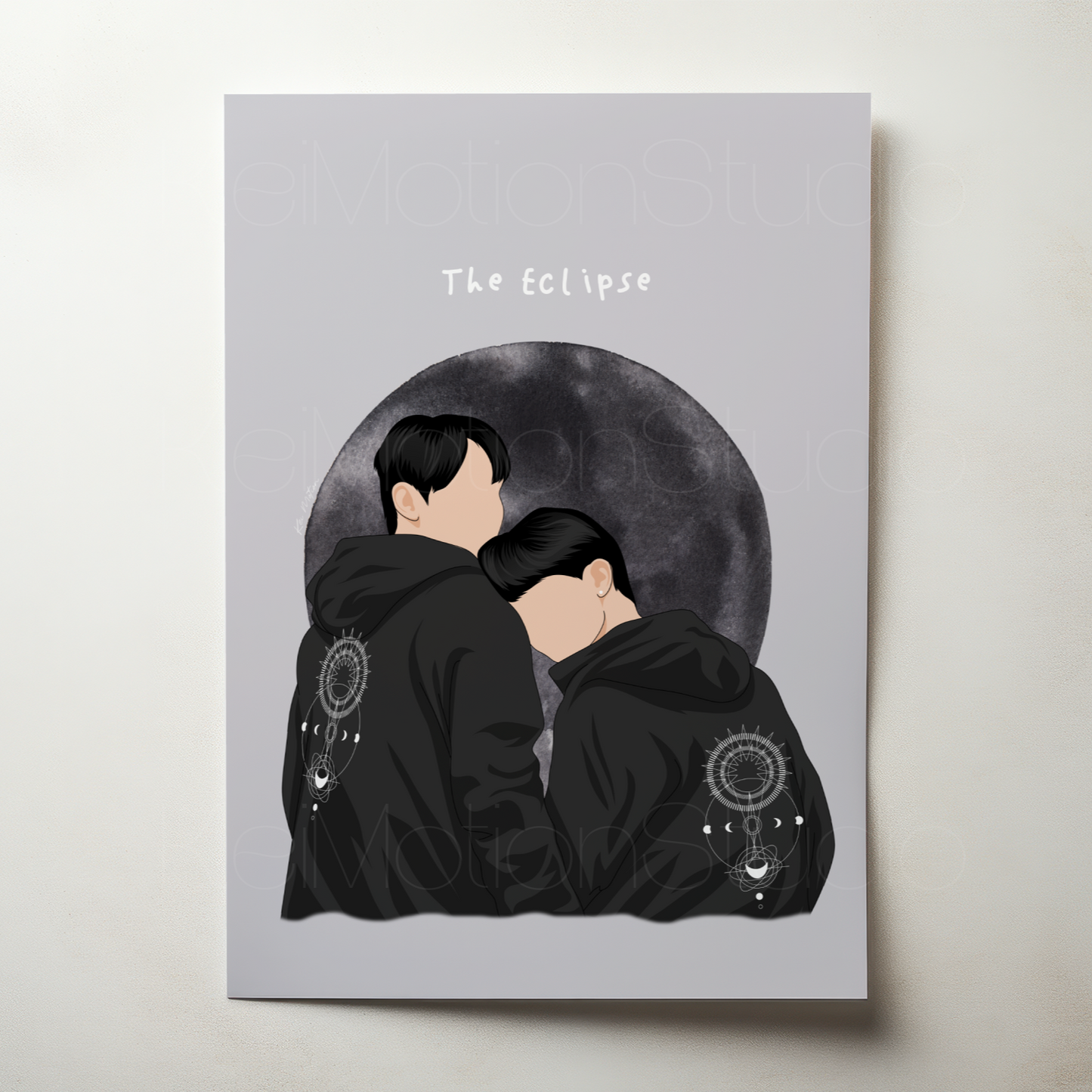 The Eclipse - BL Fanart Print | First Khaotung x Akk Ayan | Thai bl merch