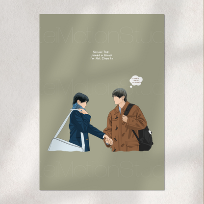 School Trip - jBL Fanart Print | Watarai Hioki | Japanese bl merch