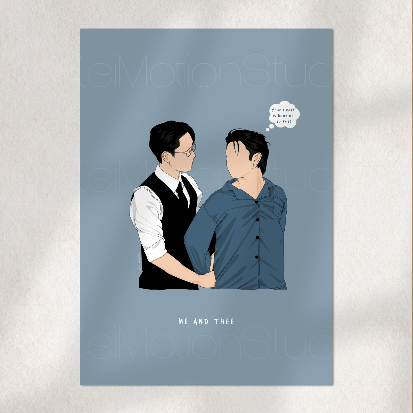 Me and Thee - BL Fanart Print | William Est x RomeMok | Thai bl merch