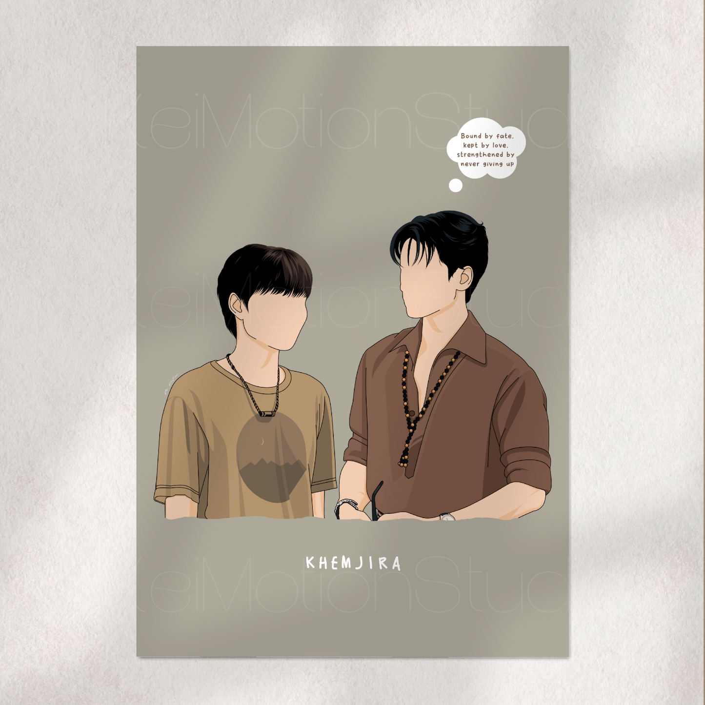 Khemjira - Boys Love Fanart Print | Peem x Khemjira | Thai BL Merch