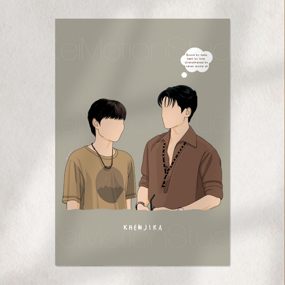 Khemjira - Boys Love Fanart Print | Peem x Khemjira | Thai BL Merch