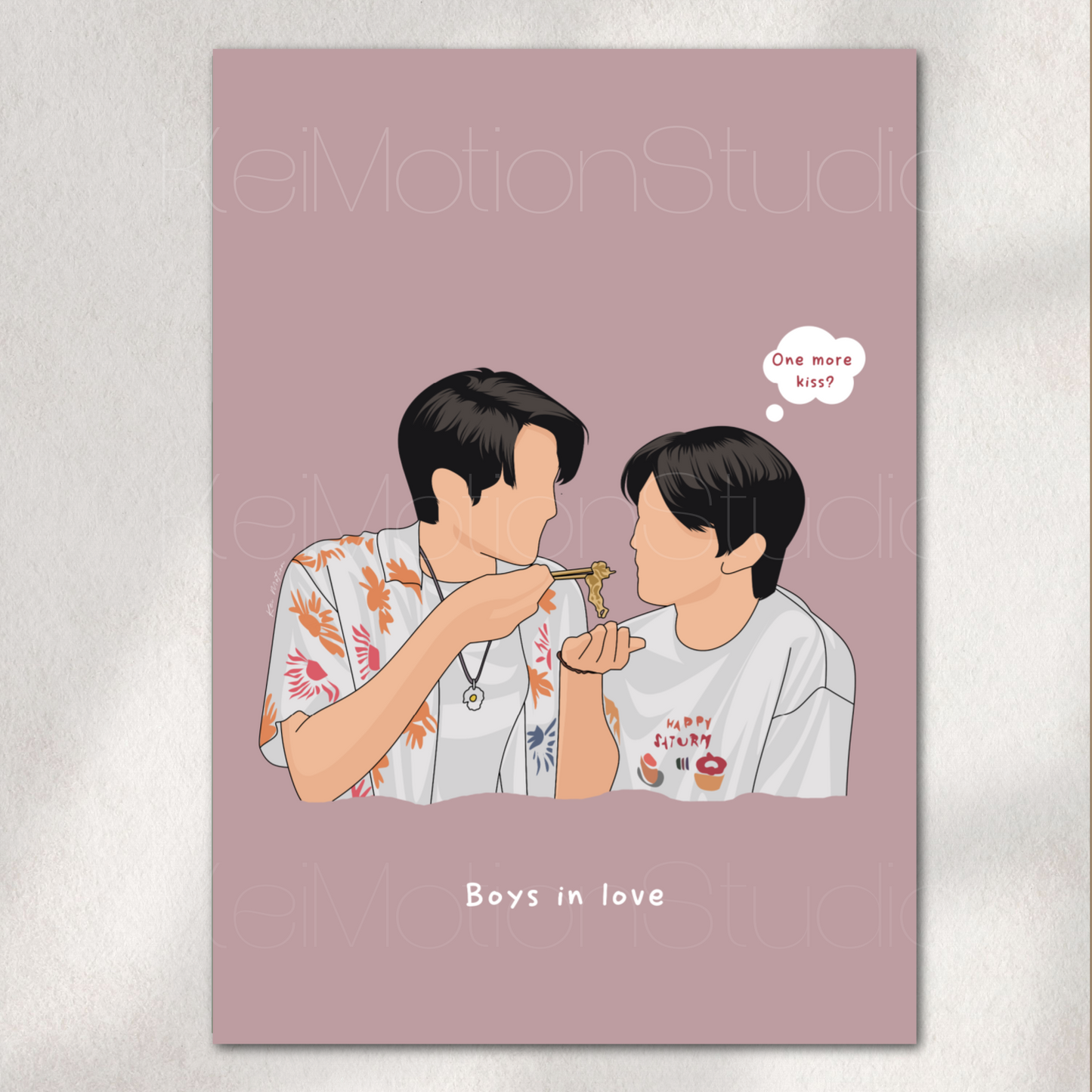 Boys in love - BL Fanart Print | KimMon x ChokunAston  | Thai bl merch