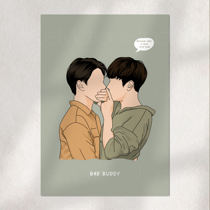 Bad Buddy - BL Fanart Print | Ohm Nanon | Thai bl merch