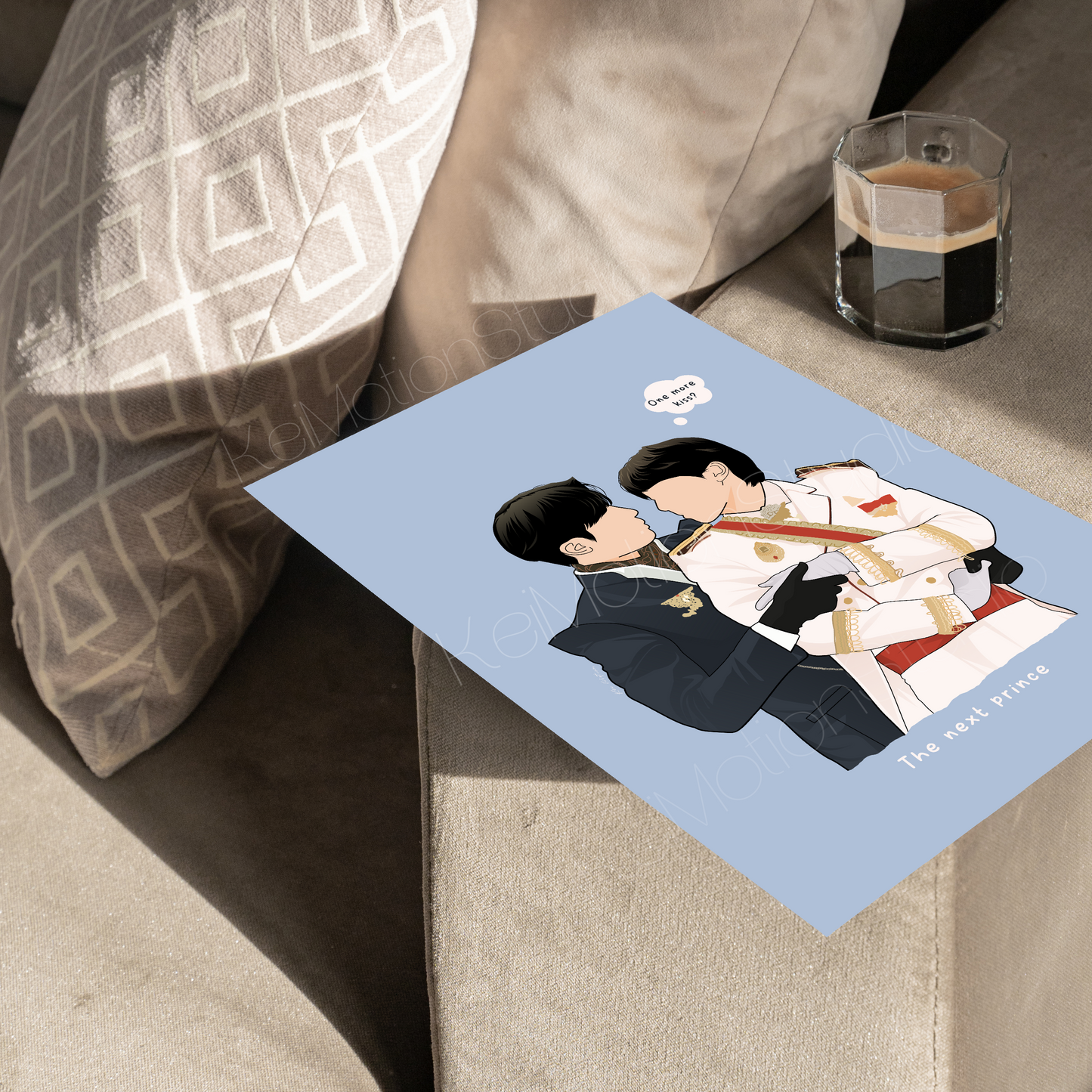 The next prince - BL Fanart Print | Zee NuNew x Charan Khanin | Thai bl merch
