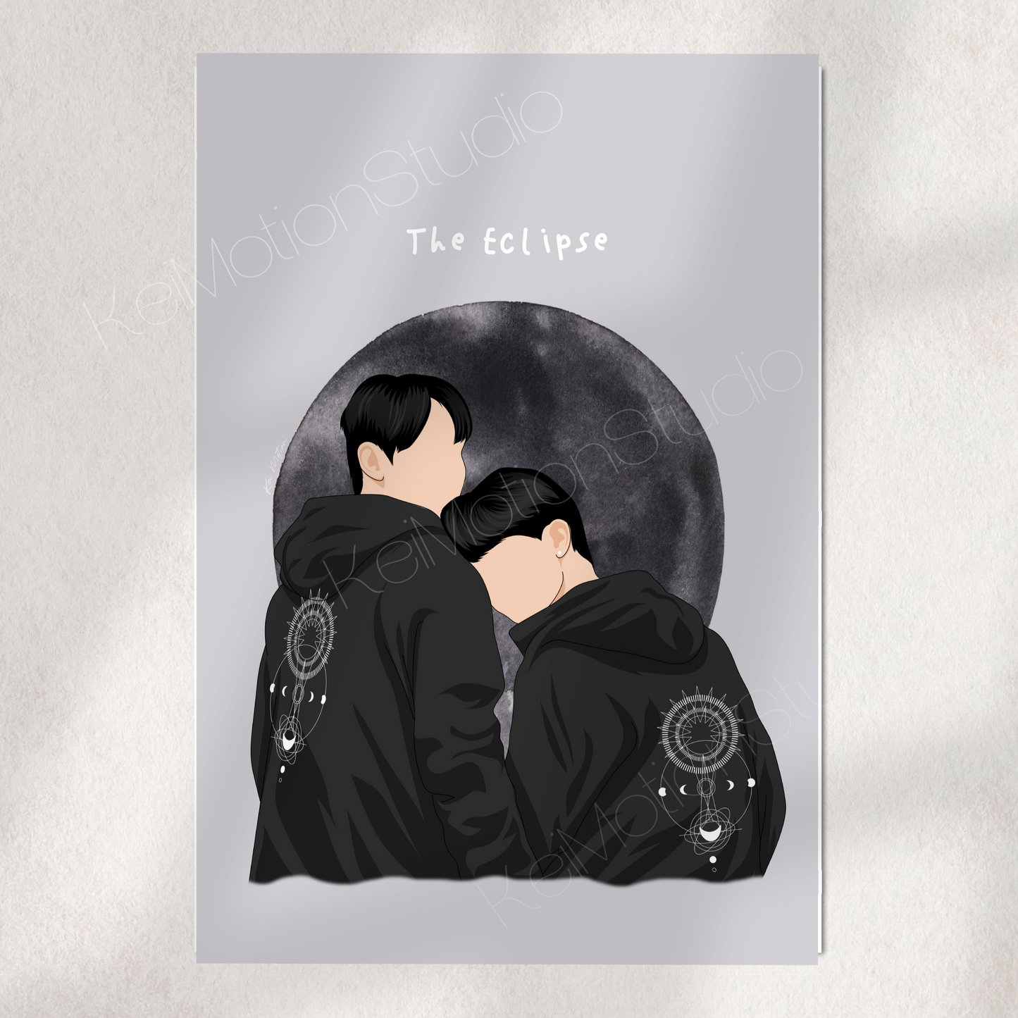 The Eclipse - BL Fanart Print | First Khaotung x Akk Ayan | Thai bl merch