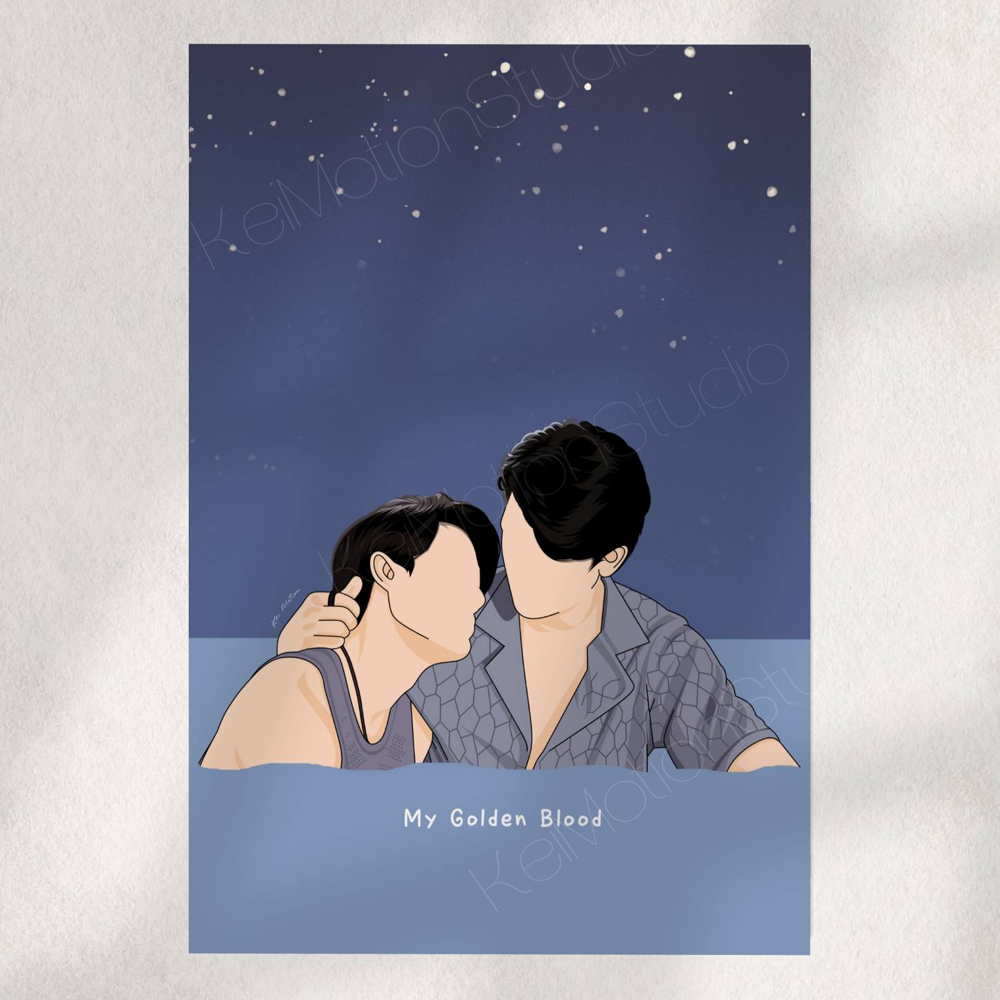 My Golden Blood - BL Fanart Print | Joss Gawin x Mark Tong | Thai bl merch