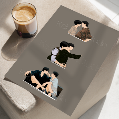 Revenged Love ABO Desire - Boys Love Fanart Print |  Chinese BL Merch