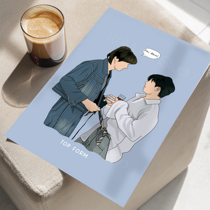 TOP FORM - Boys Love Fanart Print | SmartBoom x JinAkin | Thai bl merch