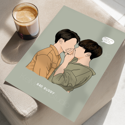 Bad Buddy - BL Fanart Print | Ohm Nanon | Thai bl merch
