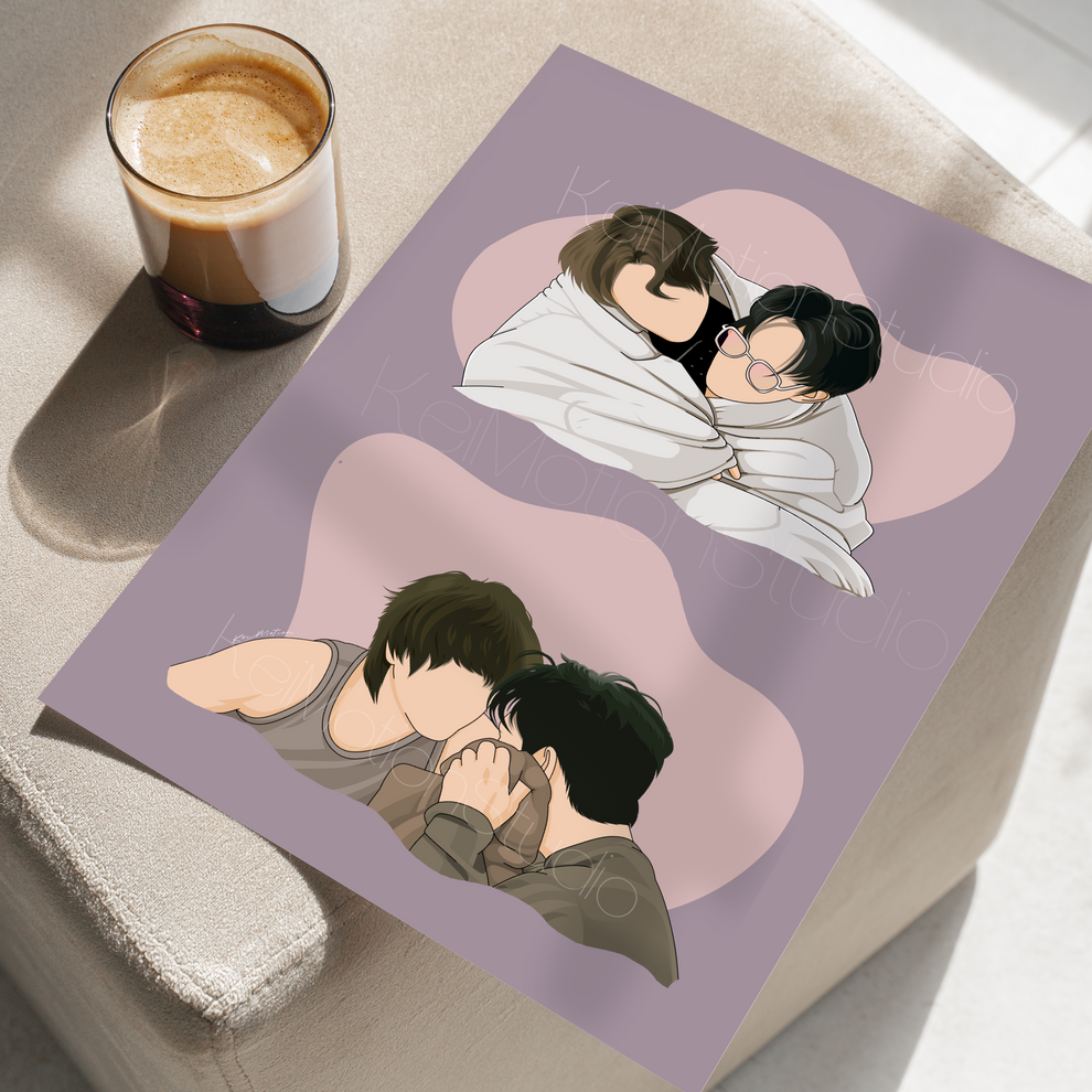 TOP FORM | SmartBoom x Jin Akin | Thai bl Fanart Print – KeiMotion