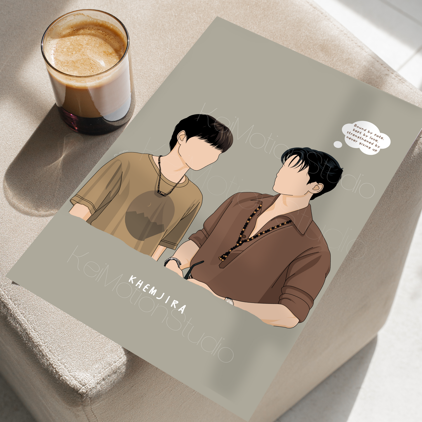 Khemjira - Boys Love Fanart Print | Peem x Khemjira | Thai BL Merch