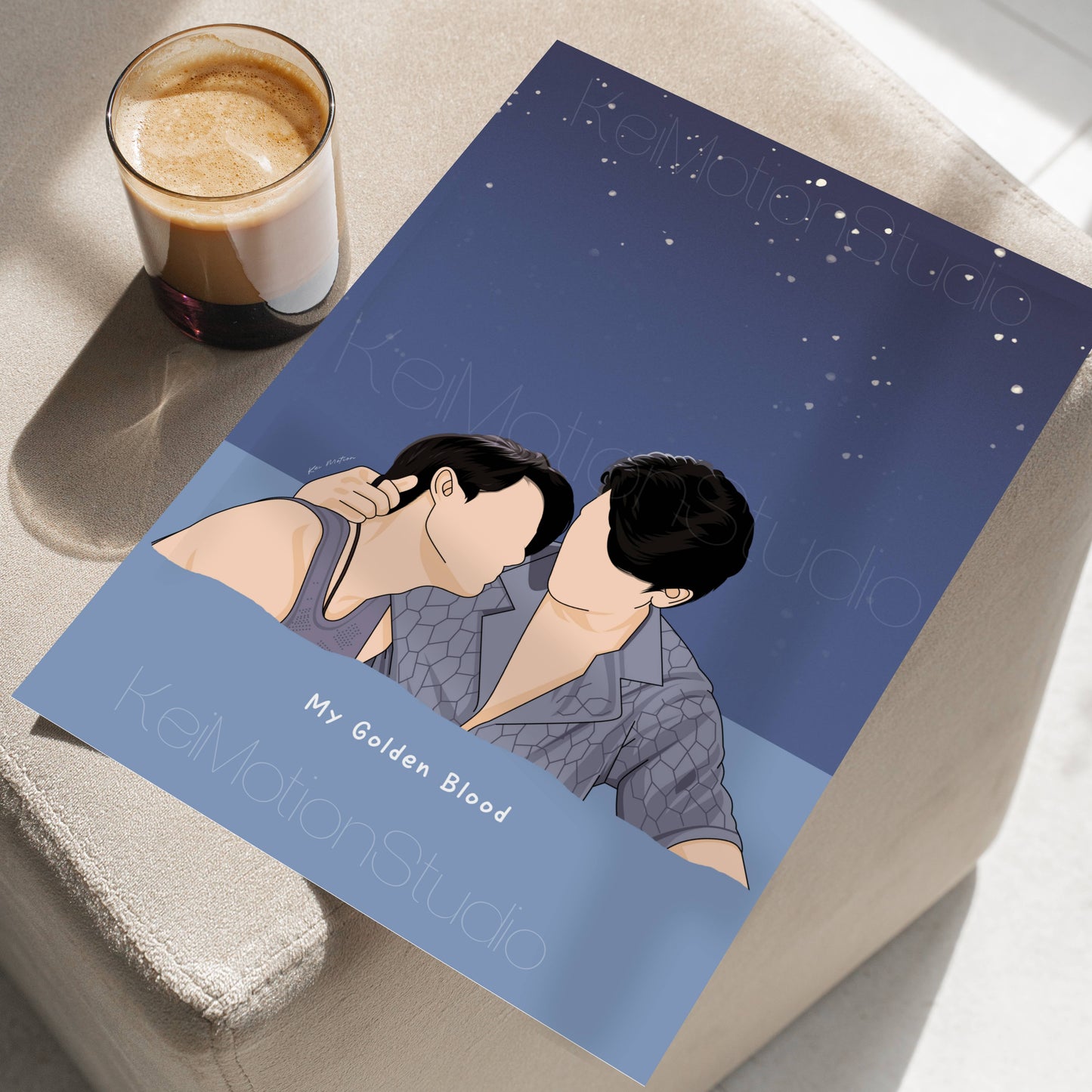 My Golden Blood - BL Fanart Print | Joss Gawin x Mark Tong | Thai bl merch
