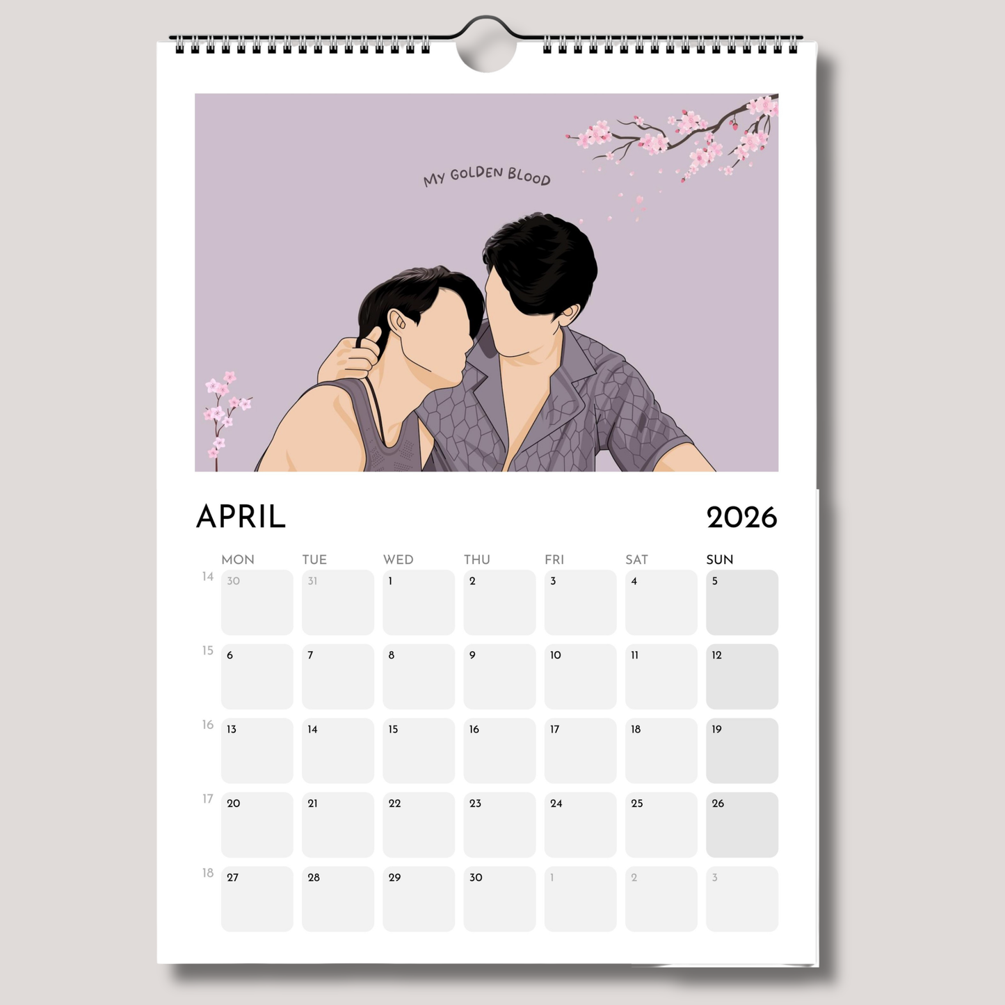 GMMTV BL 2026 Calendar | JoongDunk, JimmySea, ForceBook & More