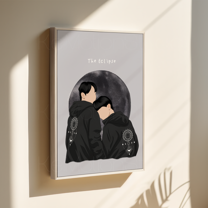 The Eclipse - BL Fanart Print | First Khaotung x Akk Ayan | Thai bl merch