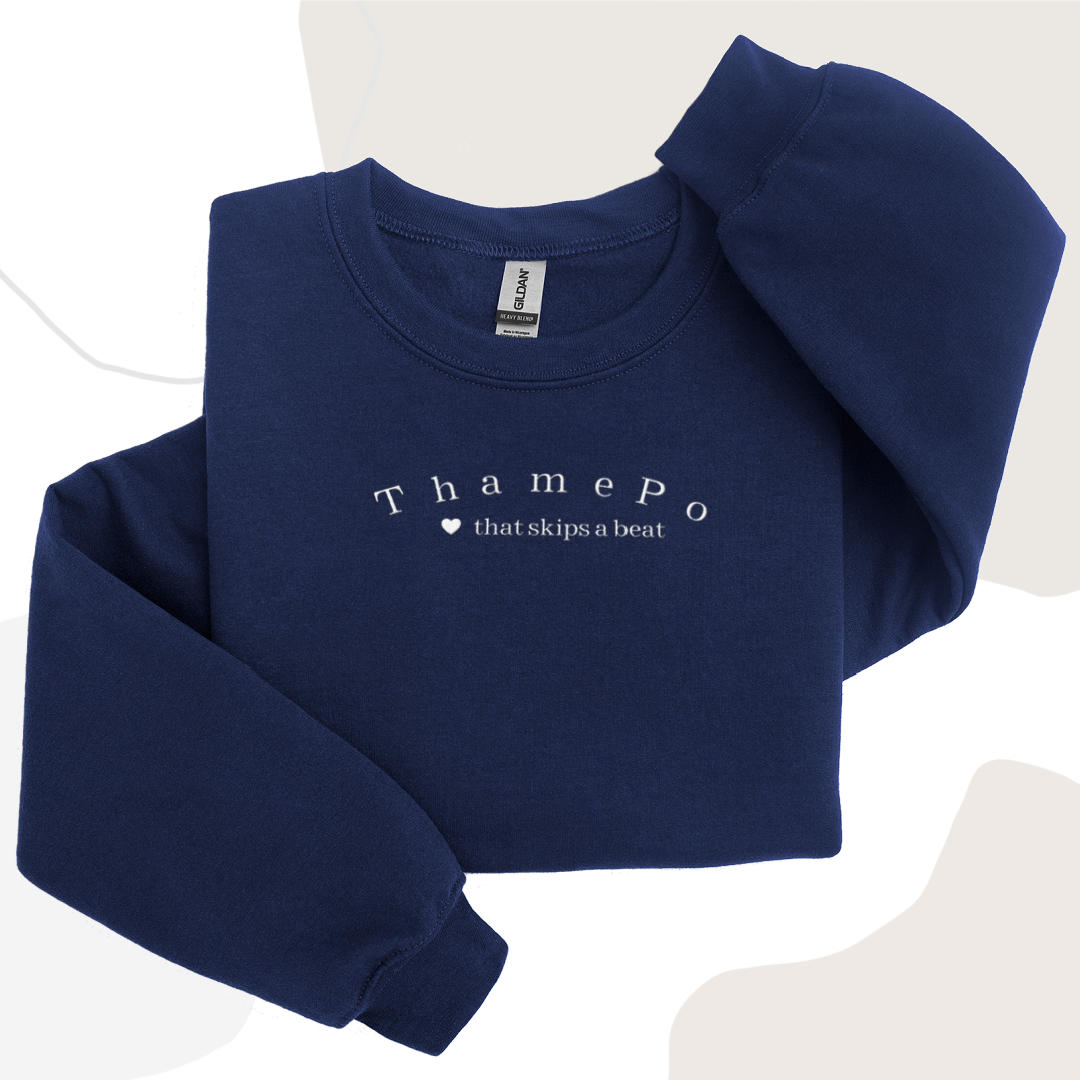 'ThamePo' Inspired Embroidery Sweatshirt