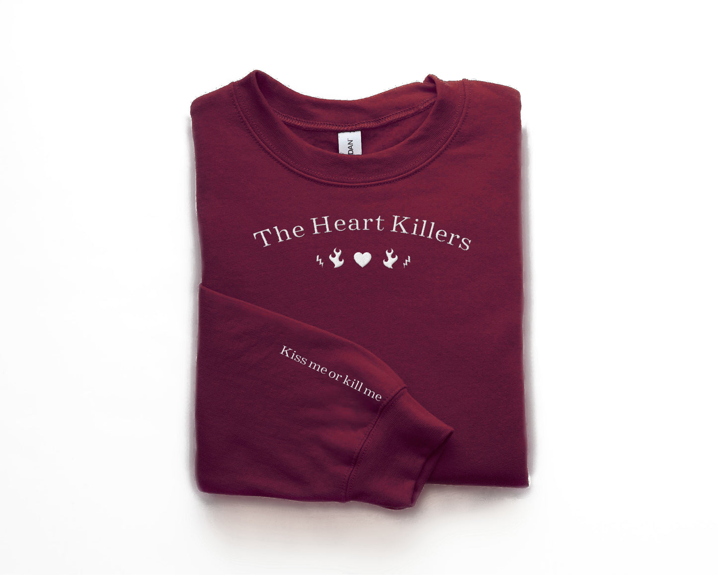 'The Heart Killers' Inspired Embroidery Sweatshirt