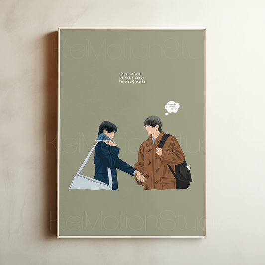 School Trip - jBL Fanart Print | Watarai Hioki | Japanese bl merch