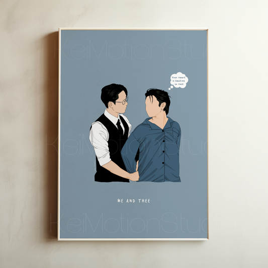 Me and Thee - BL Fanart Print | William Est x RomeMok | Thai bl merch