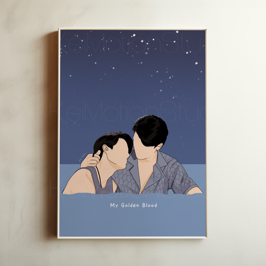 My Golden Blood - BL Fanart Print | Joss Gawin x Mark Tong | Thai bl merch