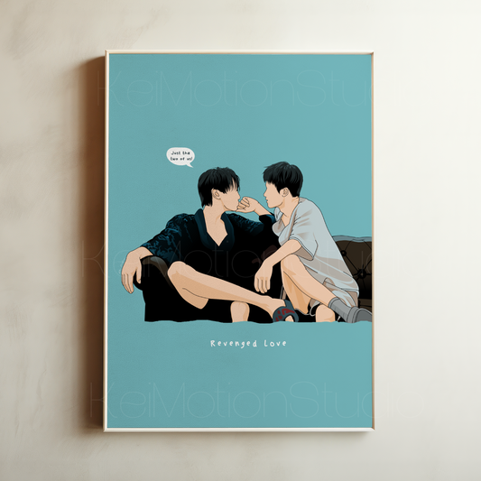 Revenged Love - Boys Love Fanart Print | Wu Suo Wei x Chi Cheng | Chinese BL Merch