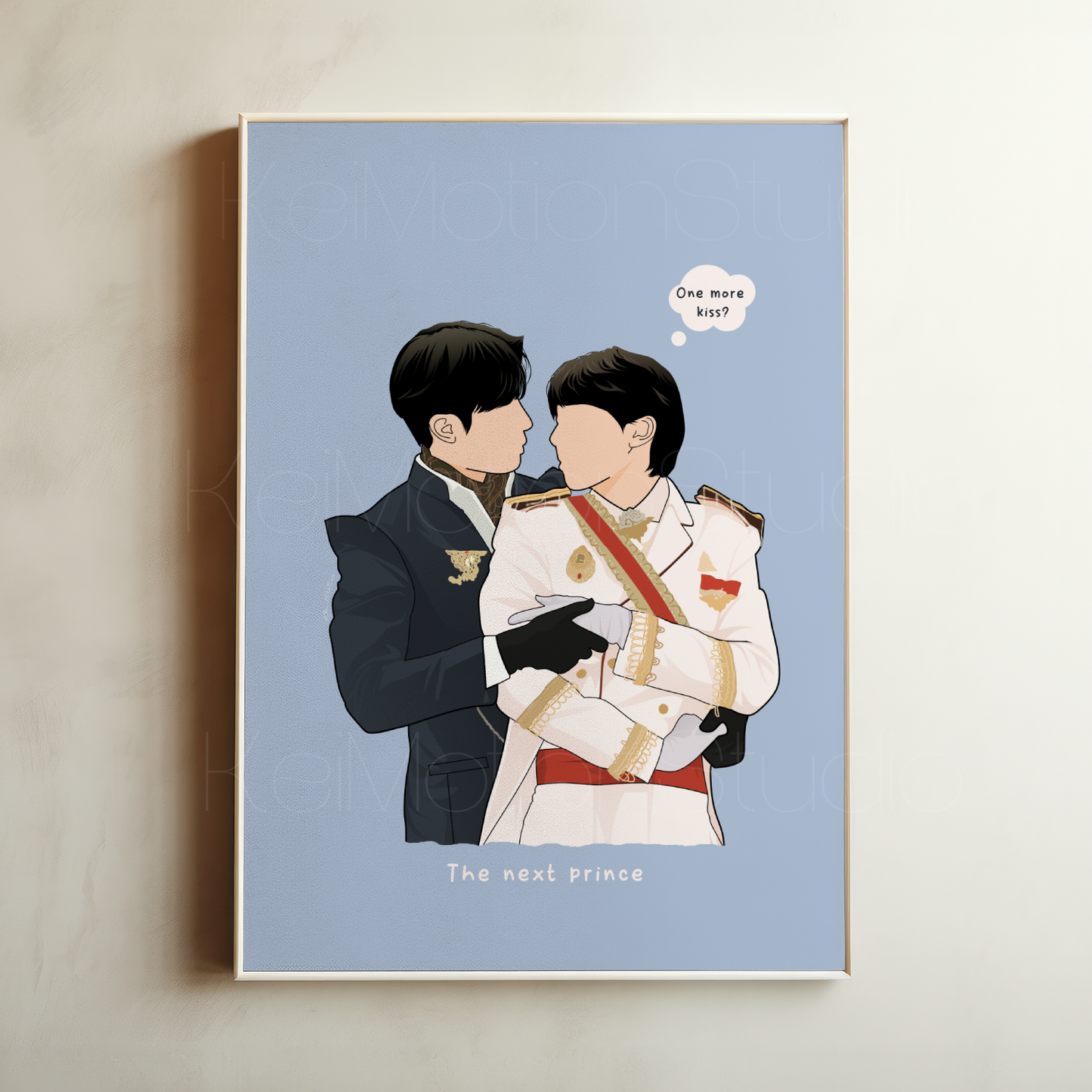 The next prince - BL Fanart Print | Zee NuNew x Charan Khanin | Thai bl merch