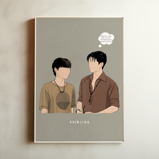 Khemjira - Boys Love Fanart Print | Peem x Khemjira | Thai BL Merch