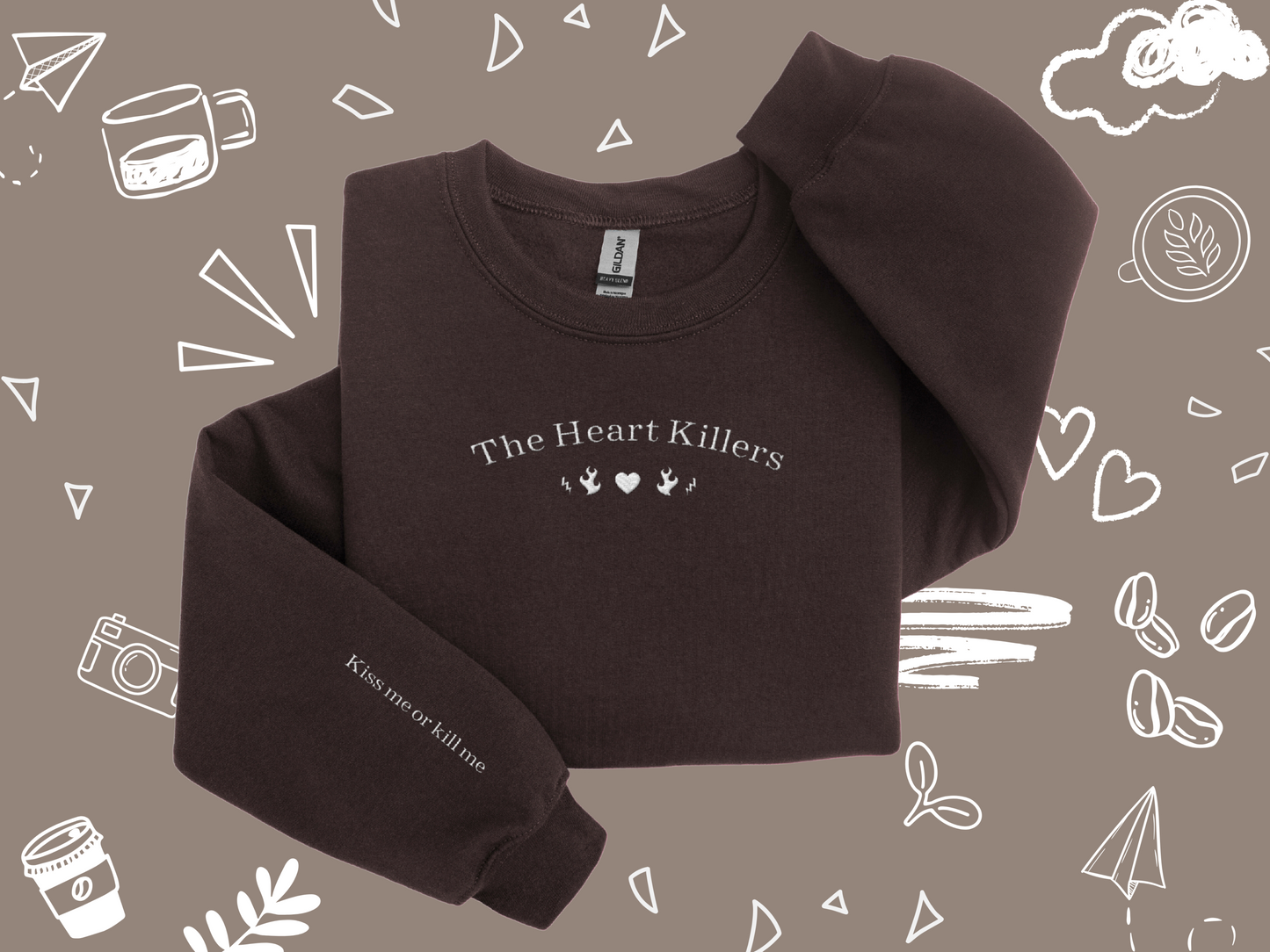 'The Heart Killers' Inspired Embroidery Sweatshirt