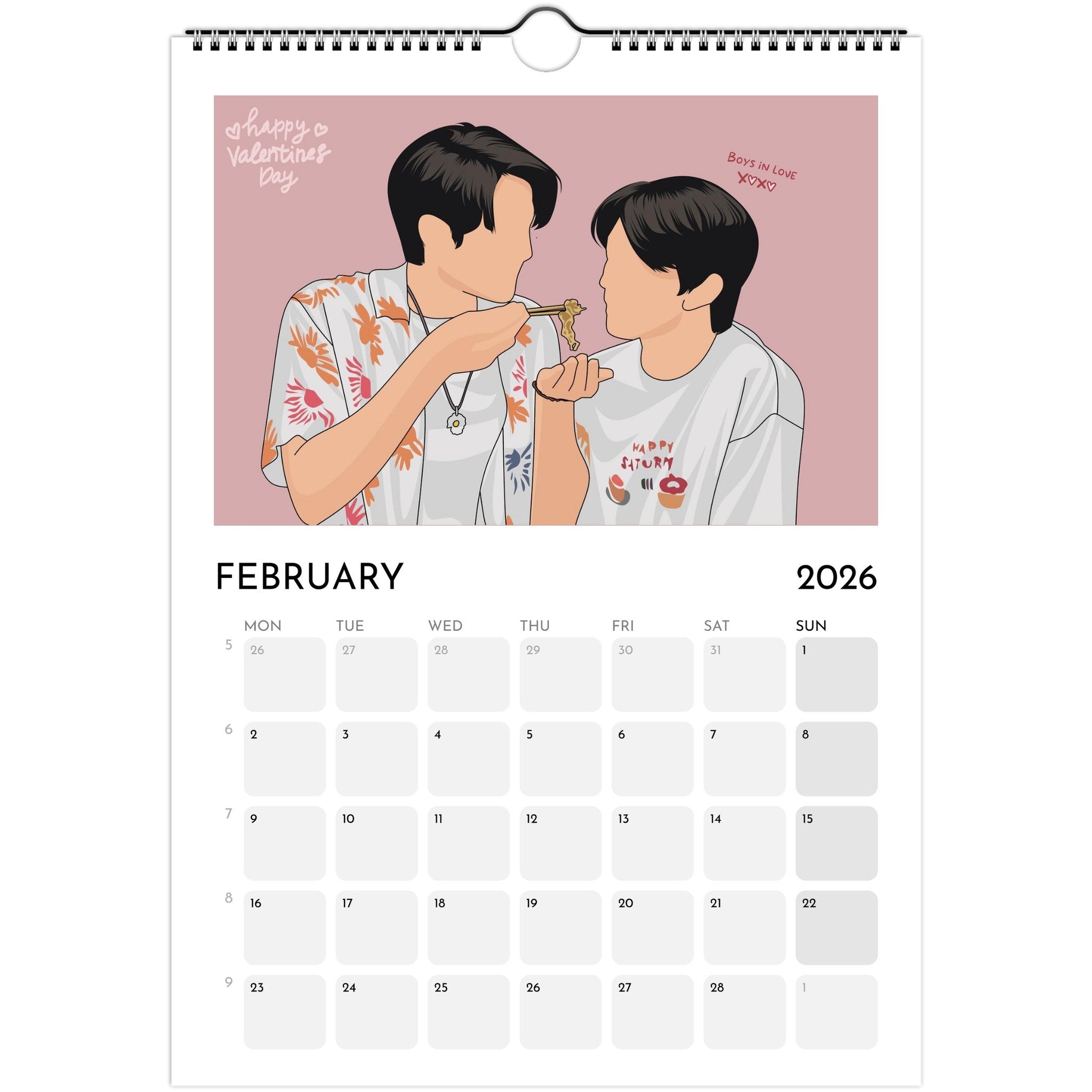 GMMTV BL 2026 Calendar | JoongDunk, JimmySea, ForceBook & More