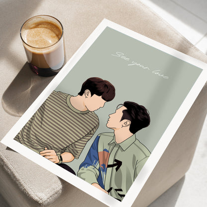 See Your Love - BL Fanart Print | Zi Xiang Shao Peng | Thai bl merch