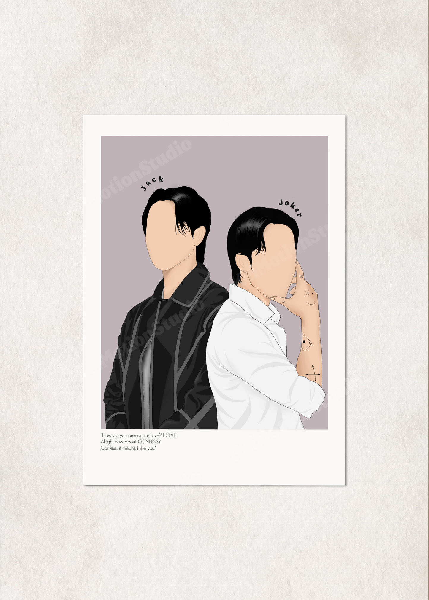 BL Fanart Poster – 'Jack & Joker: U Steal My Heart!' A4 Print