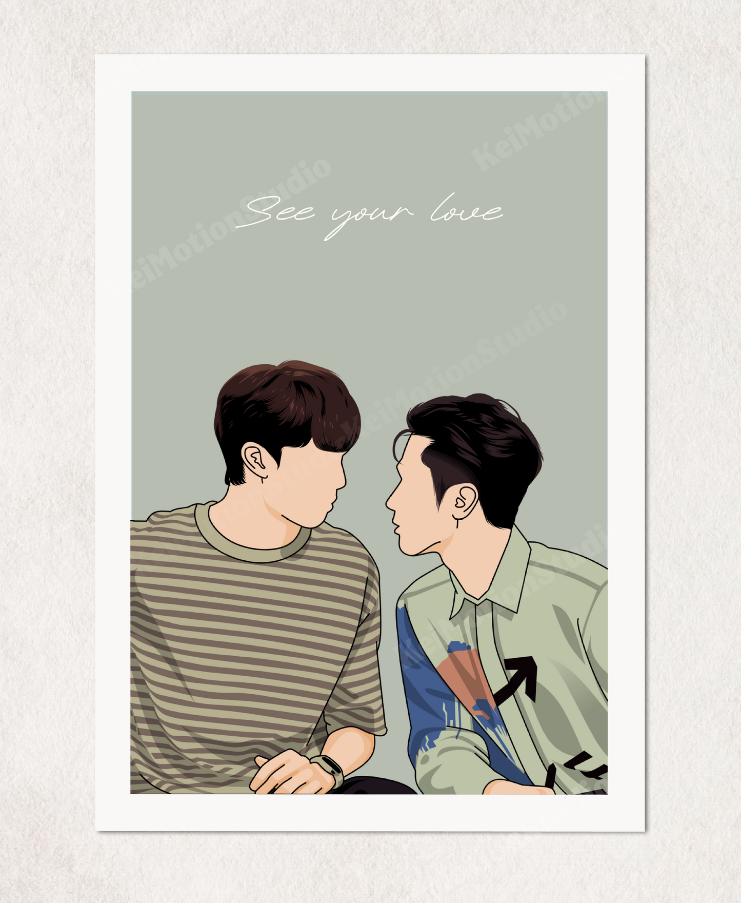 See Your Love - BL Fanart Print | Zi Xiang Shao Peng | Thai bl merch